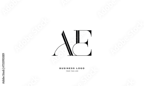 AE, EA, A, E, Abstract Letters Logo Monogram photo