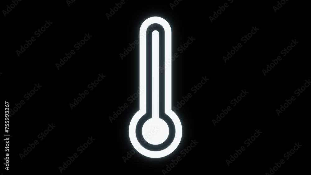 Weather icon, animated icon, thermometer, forecast, loop animation video Weather icon, animated icon, thermometer, forecast, loop animation video