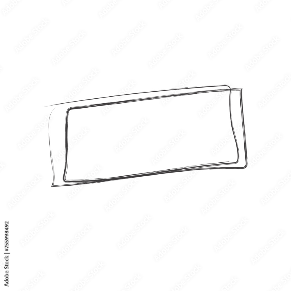 Hand drawn square frames in sketchy style. Rectangular handdrawn grungy borders. Vector illustration of pencil outline stroke framework box. Collection of doodle school draft frames Hand drawn square frames in sketchy style. Rectangular handdrawn grungy borders. Vector illustration of pencil outline stroke framework box. Collection of doodle school draft frames