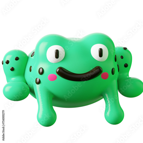3D Icon Frog Illustration