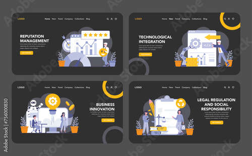 Marketing and customer focus concept. Flat vector illustration.