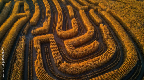 Twilight Wheat Spirals photo