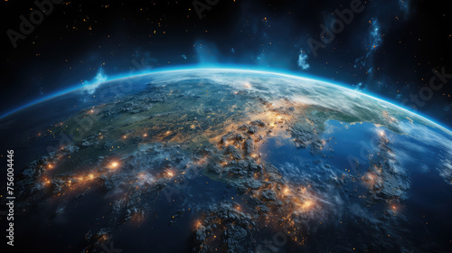 view of planet earth from space, nature, continents, landscape, sky, blue, beauty, ocean, air, geography, science, universe, atmosphere, world