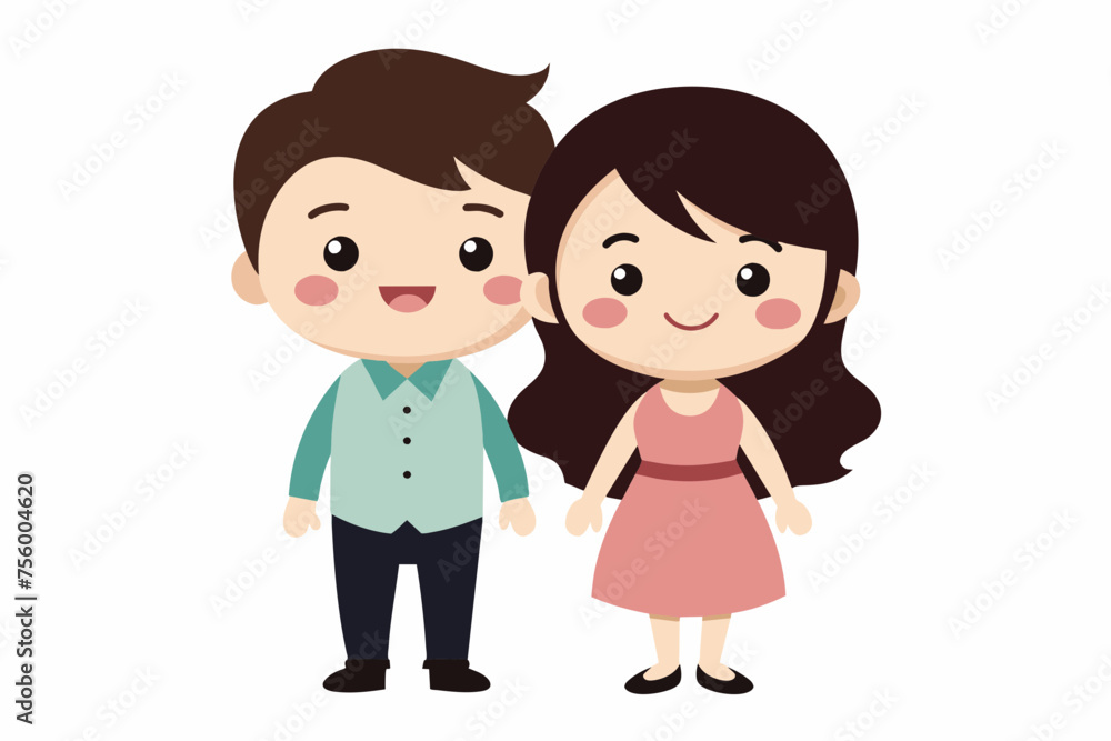 cute couple cartoon vector svg file cute couple cartoon vector svg file