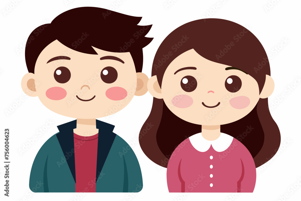 cute couple cartoon vector svg file cute couple cartoon vector svg file