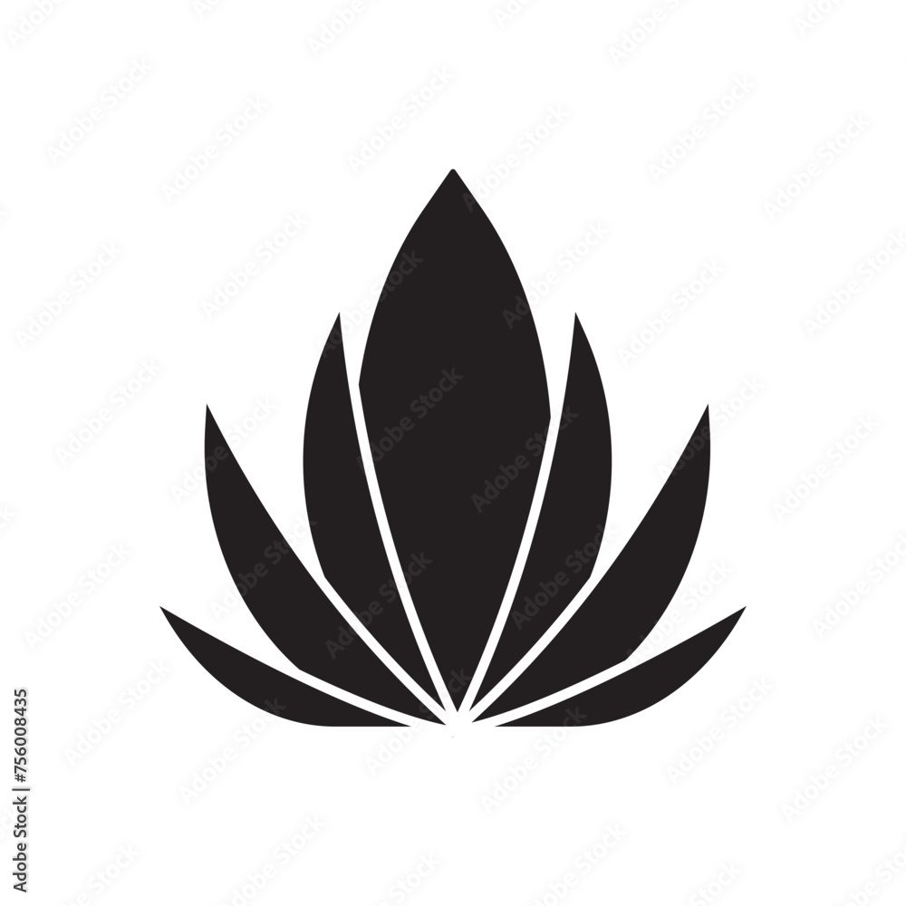 Lotus icon design, isolated on white background, vector illustration Lotus icon design, isolated on white background, vector illustration