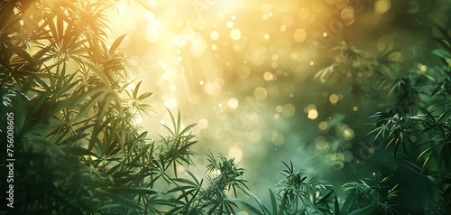 A full frame of marijuana foliage  background wallpaper