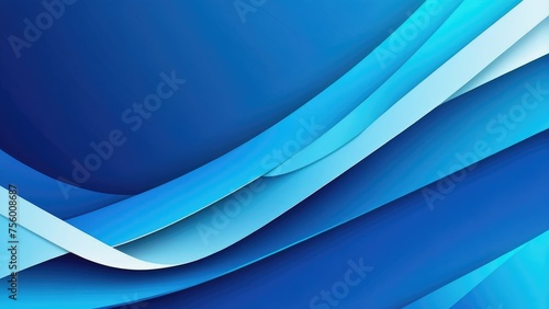 Diagonal geometric shapes cascading across an abstract dynamic blue background, vector design, gradient textures, interplay of light and shadow, high contrast, sharp lines, geometric precision