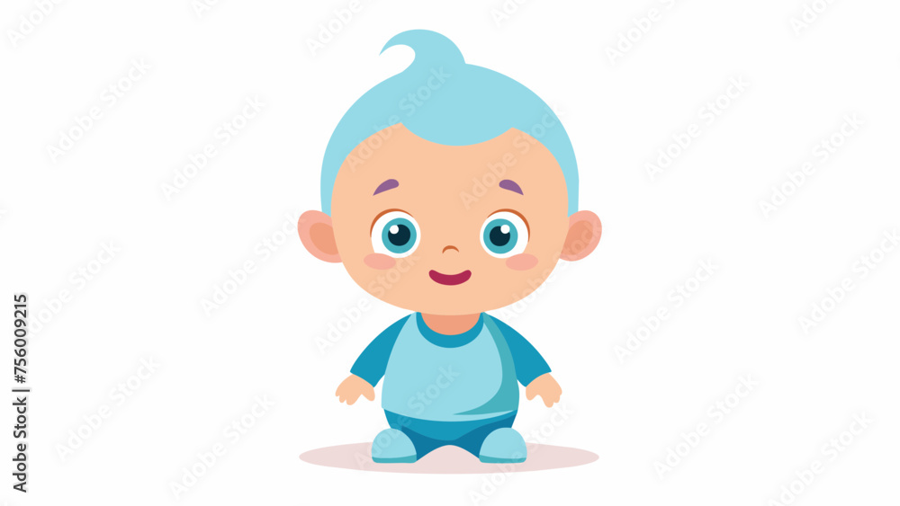 a beautiful baby cartoon vector and svg file
