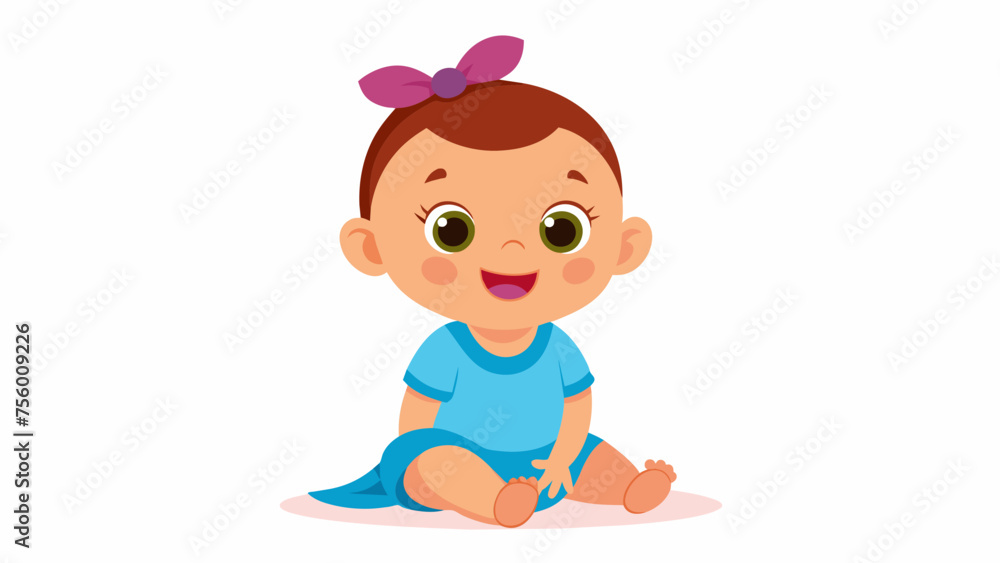 a beautiful baby cartoon vector and svg file