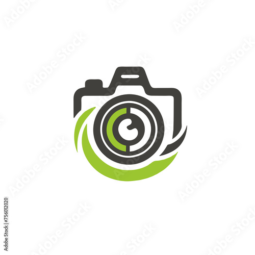 beautiful simple colorful camera slr logo photo