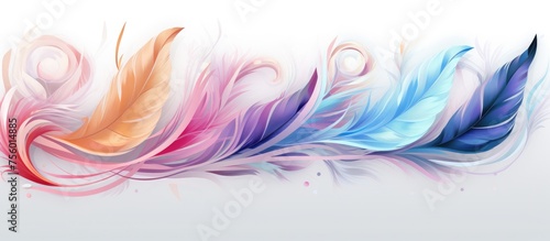 Abstract Feather Design for Various Products