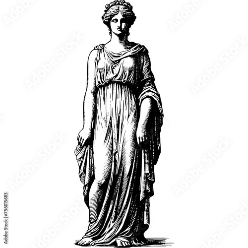 Standing Ancient Greek Woman