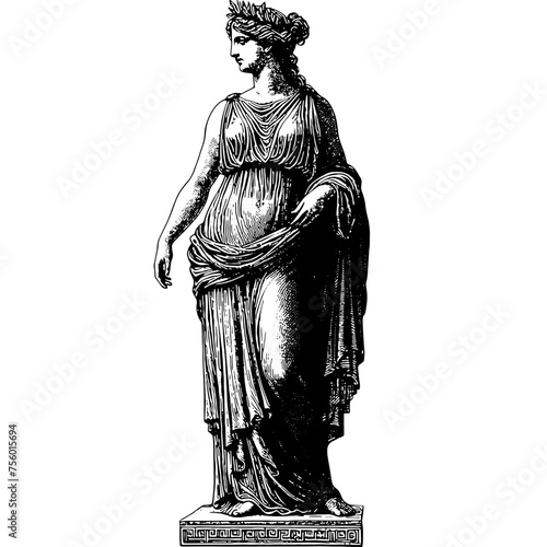 Standing Ancient Greek Woman