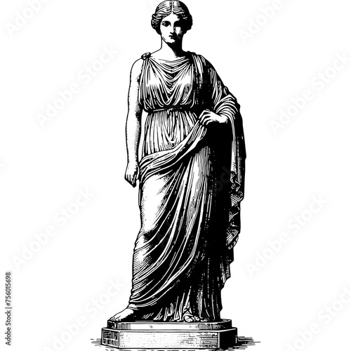 Standing Ancient Greek Woman