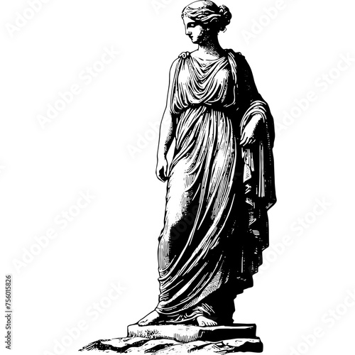 Standing Ancient Greek Woman