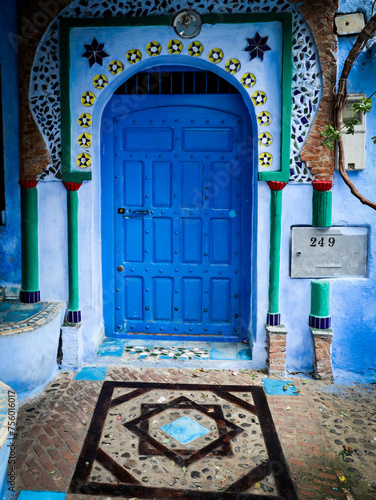 blue door in the Chefchaouen Morocco © Abdul Rahman