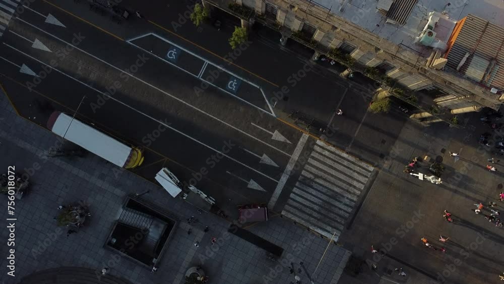 Guadalajara, México. Aerial shot, Drone. Cenital shot over a road Guadalajara, México. Aerial shot, Drone. Cenital shot over a road