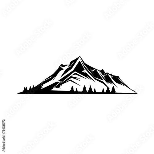 Glacier Landscape Vector Logo