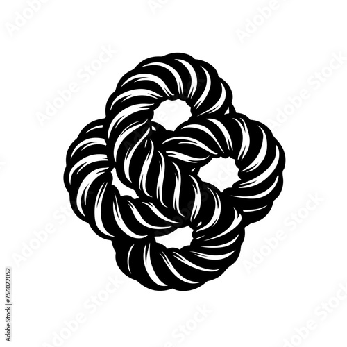 rope knot Vector Logo