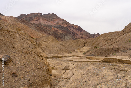 A deep river basin in Death Valley National Park