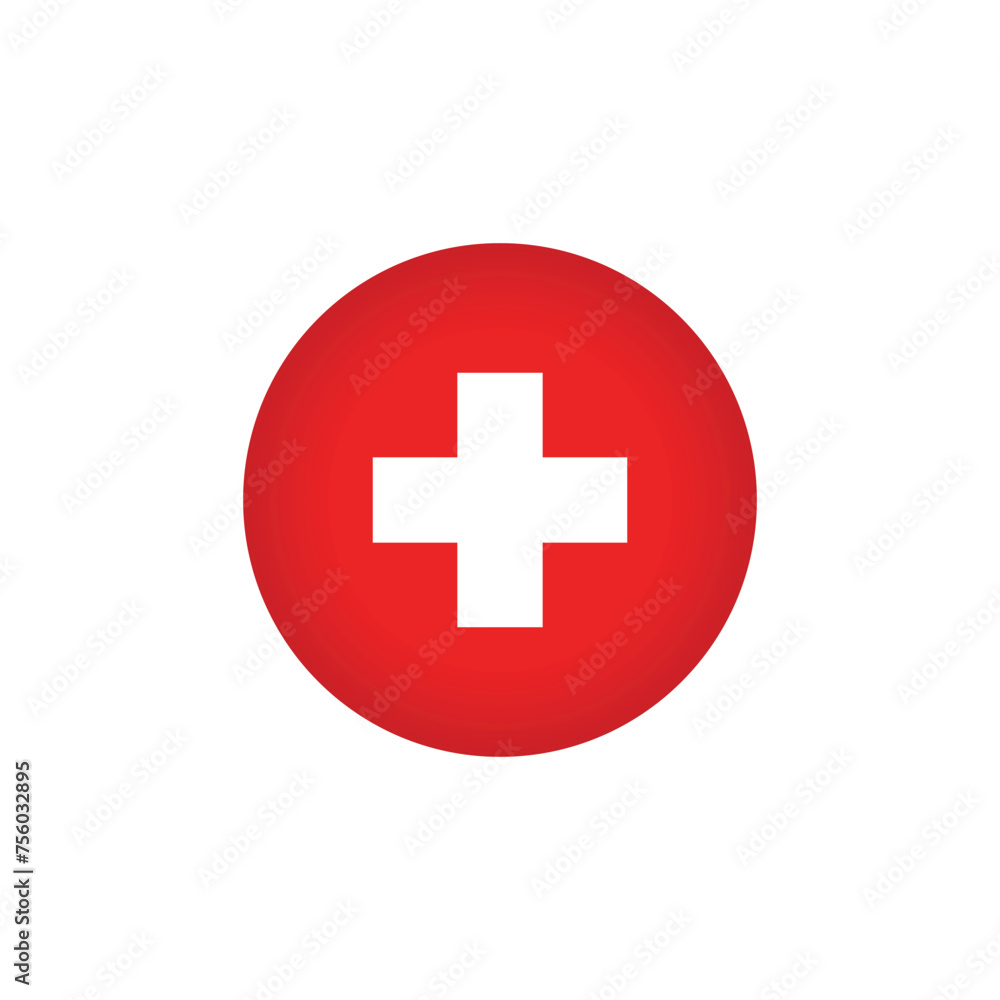 Switzerland flag icon vector Switzerland flag icon vector