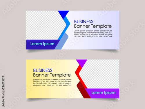 Fototapeta Naklejka Na Ścianę i Meble -  Creative corporate business marketing social media banner post template, Promotional banner for social media post, web banner and flyer, Sale banner for web and social media template