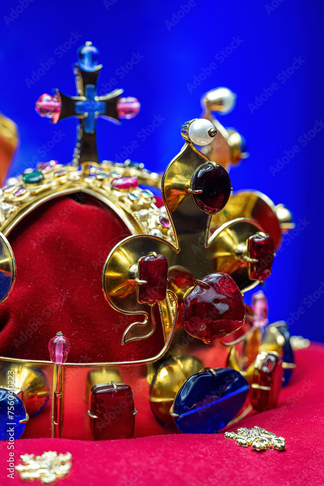 Czech coronation crown - replica on display.
