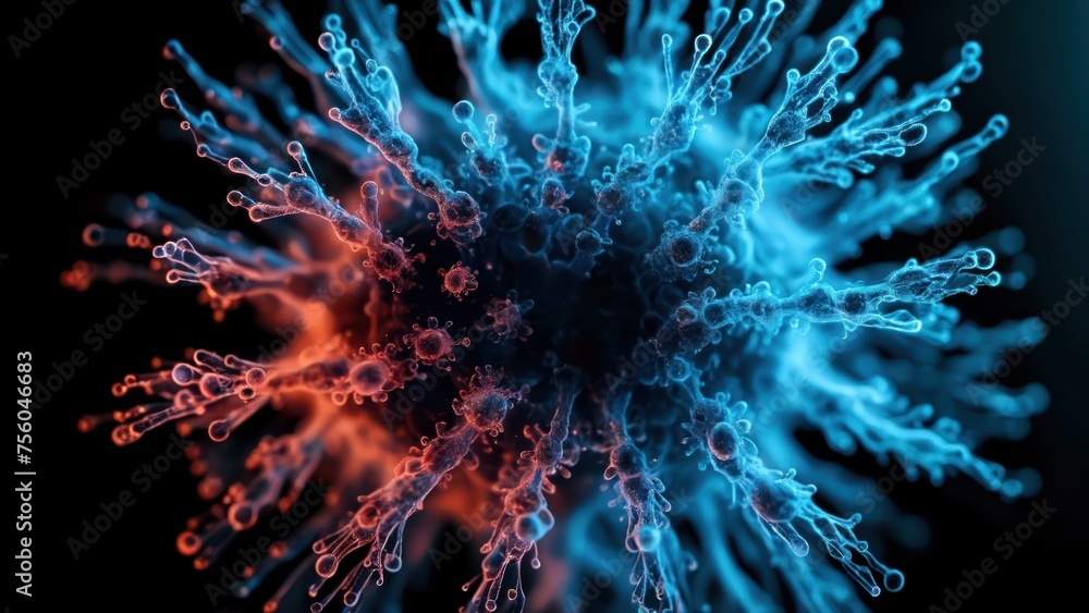 Pox, smallpox, mpox, pathogen, bacteria, biotechnology, bacterium, biolaboratory, new X disease, brain illness concept. Microscopic SEM (TEM)view. Medical research technology. Pox, smallpox, mpox, pathogen, bacteria, biotechnology, bacterium, biolaboratory, new X disease, brain illness concept. Microscopic SEM (TEM)view. Medical research technology.