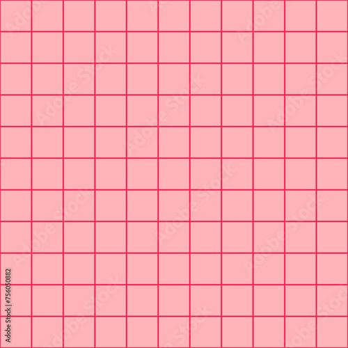 Flat Pink Bathroom Seamless Pattern. Vector Illustration of Tile Wall Background. (ID: 756050882)