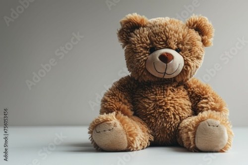 Brown Teddy Bear on White Table