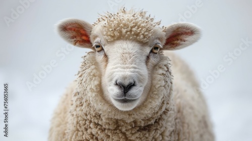 Sheep Staring at Camera Close-Up