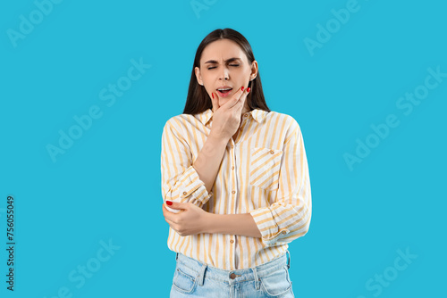 Young woman suffering from ...