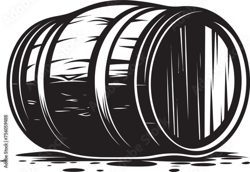 Coalwood Craft Vector Logo with Black Barrel Twilight Tribute Dark Barrel Emblem Design