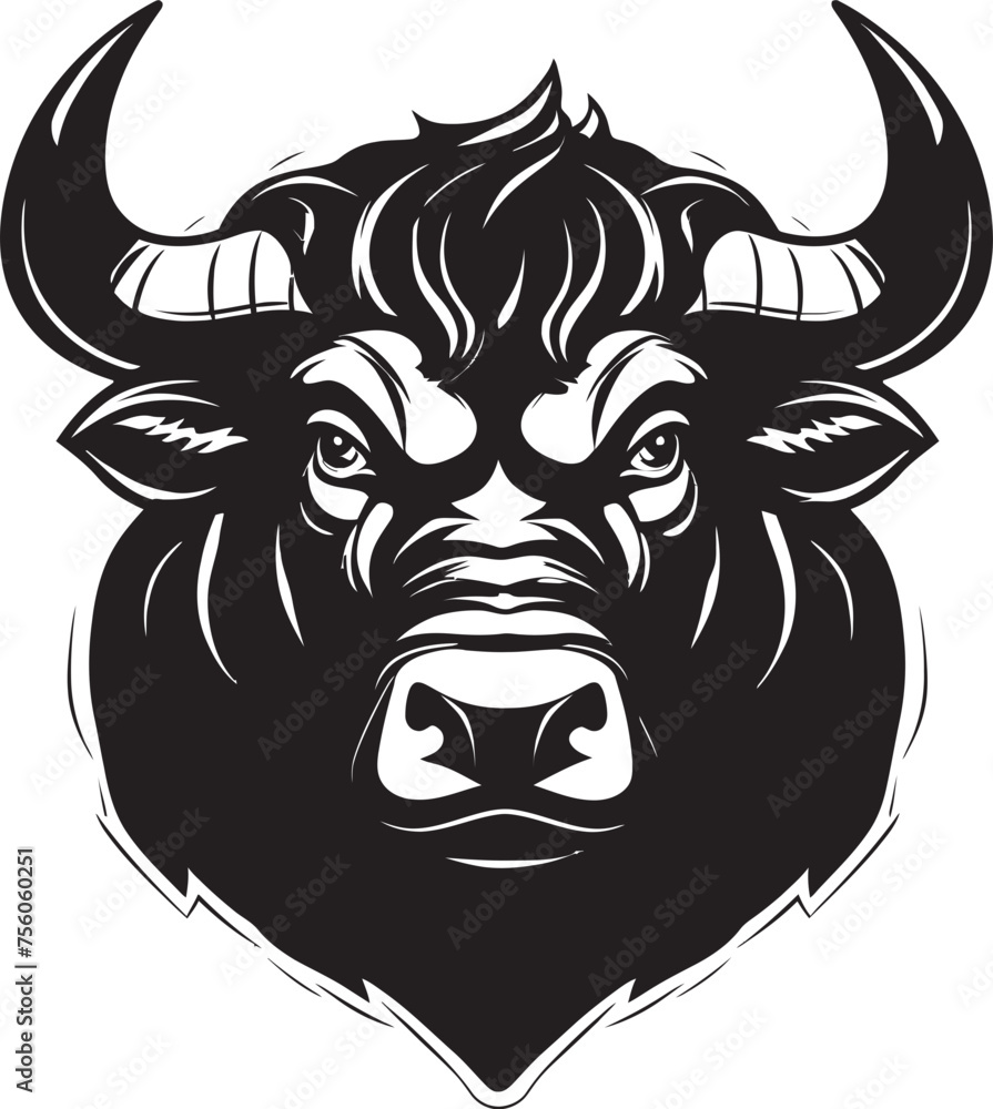 Bullish Brilliance Full Body Cartoon Logo Charging Champion Bull Vector Icon Design Bullish Brilliance Full Body Cartoon Logo Charging Champion Bull Vector Icon Design