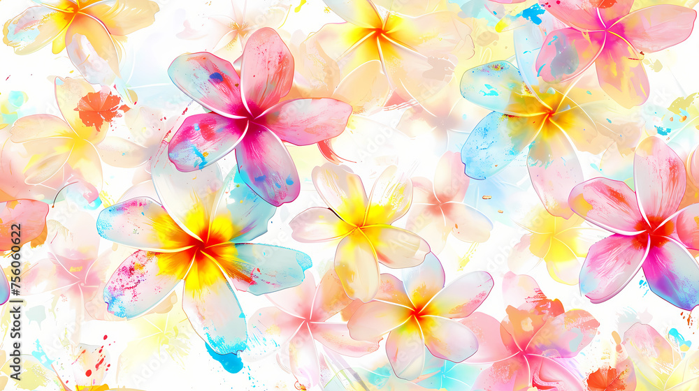 seamless frangipani flower background tile seamless frangipani flower background tile