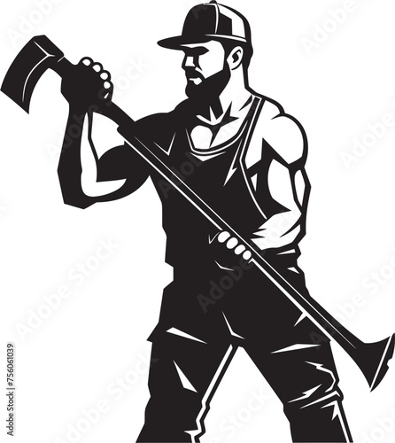 Constructive Conquest Hammer Wielding Icon Toolbox Trooper Construction Worker Emblem