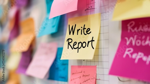 Remember to " write report " generative ai