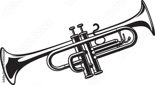 Sonic Serenade Vibrant Trumpet Symbol Trumpet Tune Dynamic Music Logo