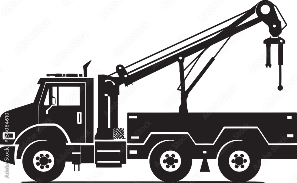 Tower Titan Truck Crane Icon Logo Skyward Strength Crane Truck Vector Symbol Tower Titan Truck Crane Icon Logo Skyward Strength Crane Truck Vector Symbol