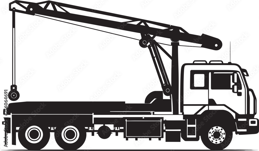 Heavy Duty Hoist Crane Truck Vector Logo LiftMaster Truck Crane Icon Design Heavy Duty Hoist Crane Truck Vector Logo LiftMaster Truck Crane Icon Design