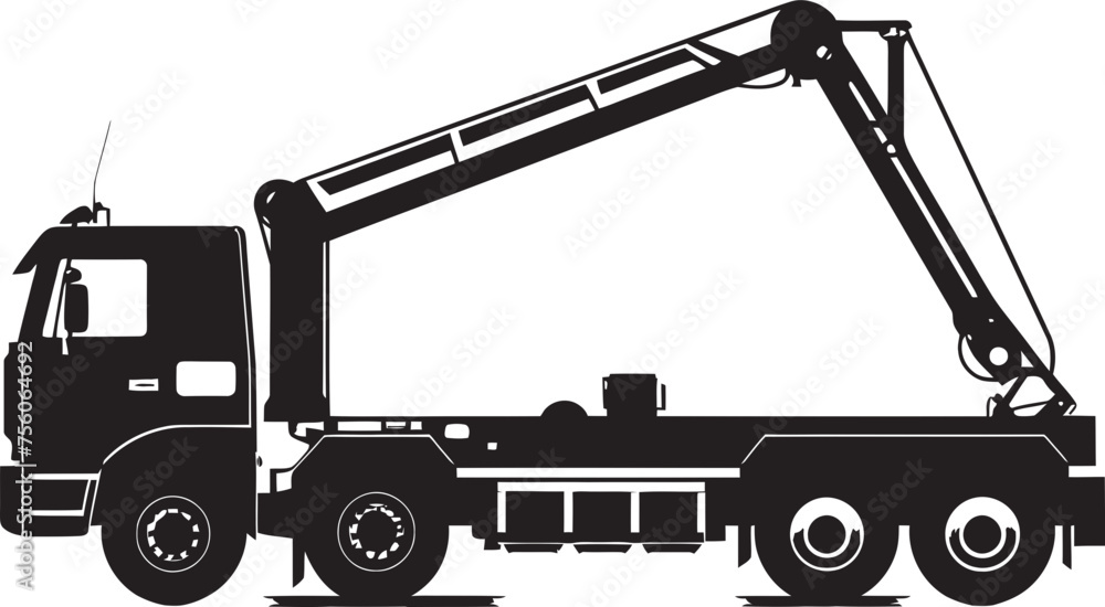 LiftMaster Truck Crane Icon Design Industrial Titans Crane Truck Emblem LiftMaster Truck Crane Icon Design Industrial Titans Crane Truck Emblem