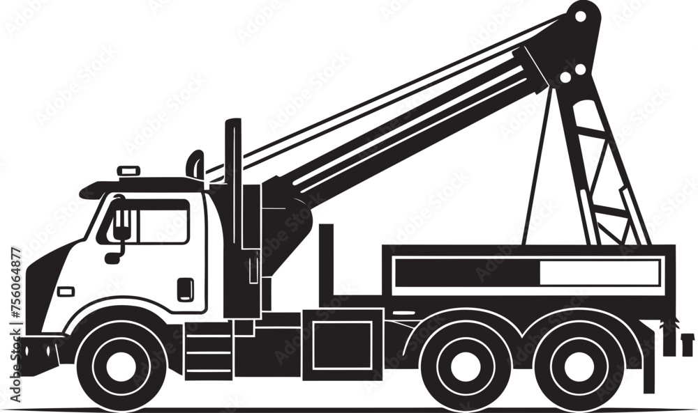 CraneCraft Versatile Truck Crane Vector Emblem Towering Transporters Truck Crane Symbol Design CraneCraft Versatile Truck Crane Vector Emblem Towering Transporters Truck Crane Symbol Design