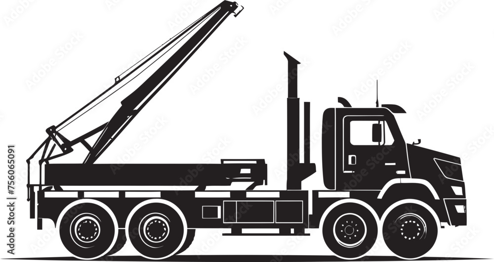 CraneCraft Versatile Truck Crane Vector Emblem Towering Transporters Crane Truck Symbol Design CraneCraft Versatile Truck Crane Vector Emblem Towering Transporters Crane Truck Symbol Design