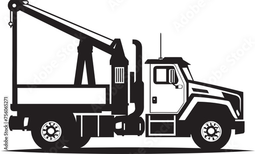 Titan Hauler Truck Crane Vector Symbol Crane Commander Truck Crane Logo