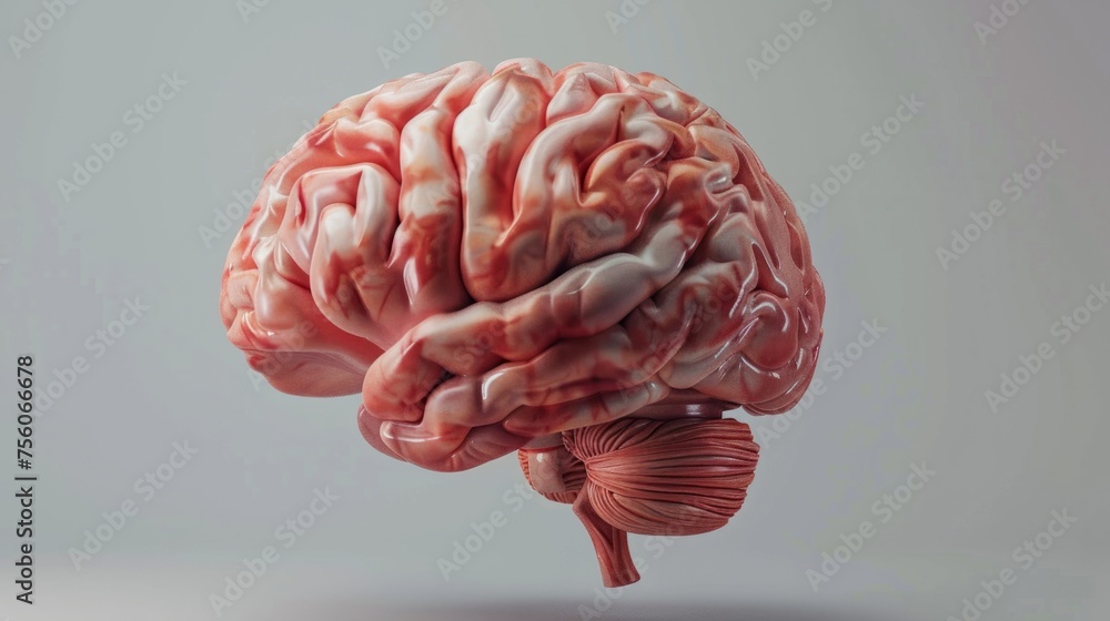 Representation of a human cerebellum, medicine concept. generative ai Representation of a human cerebellum, medicine concept. generative ai
