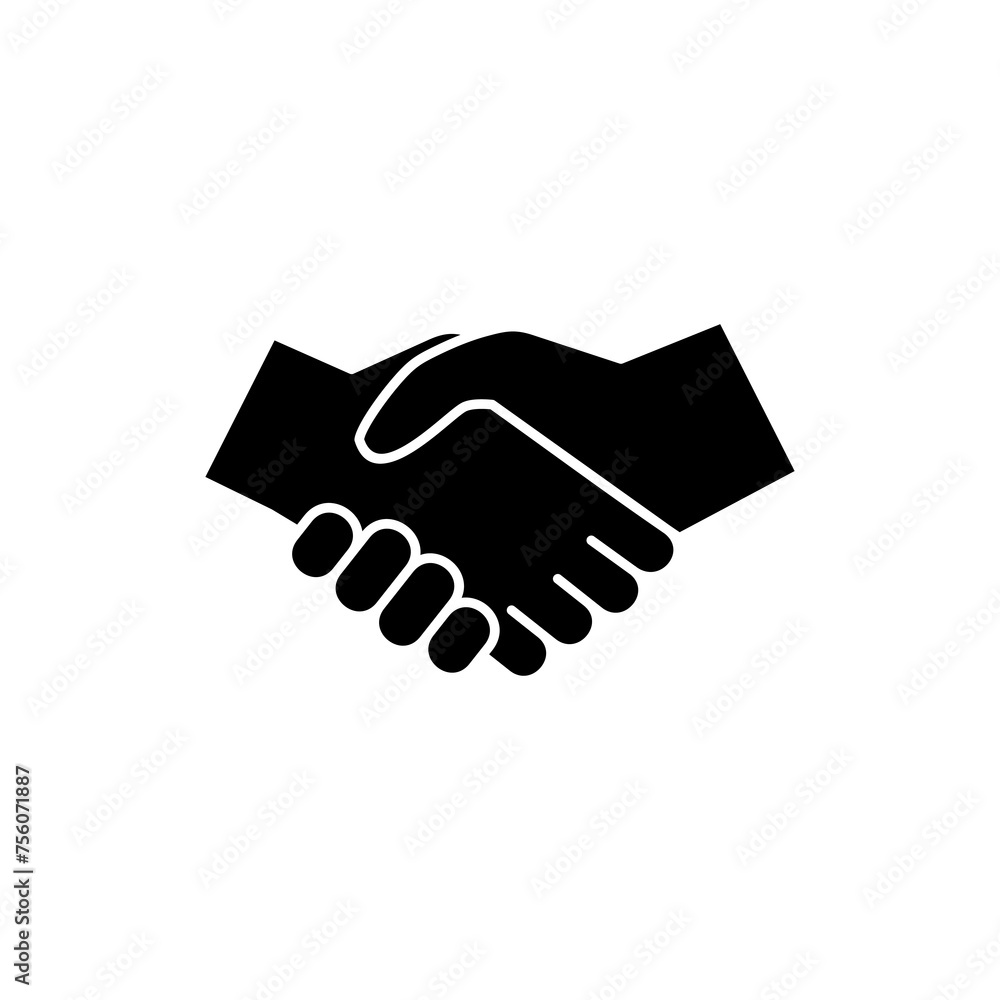 Business handshake icon vector isolated on white background. Handshake icon vector. contract agreement. Trust icon vector. Deal. Done. partnership icon Business handshake icon vector isolated on white background. Handshake icon vector. contract agreement. Trust icon vector. Deal. Done. partnership icon