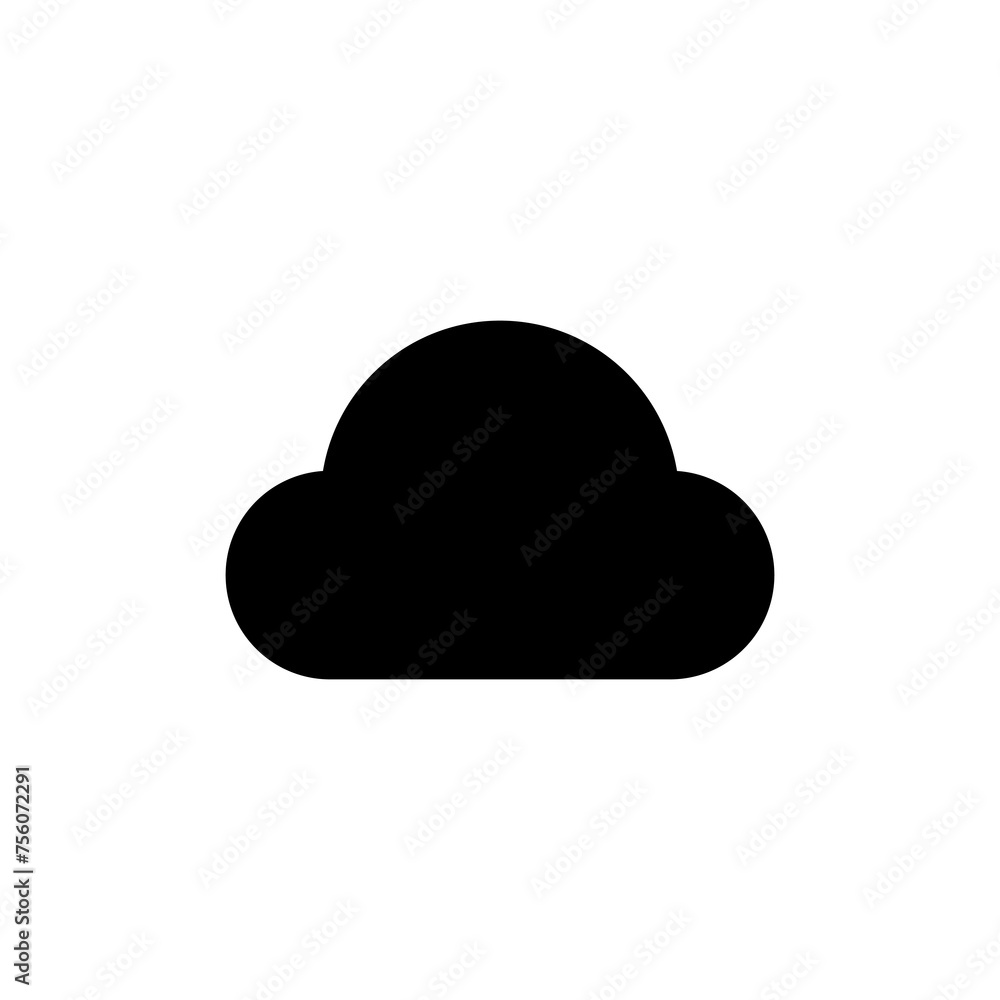 Cloud icon vector vector isolated on white background. cloud computing icon Cloud icon vector vector isolated on white background. cloud computing icon