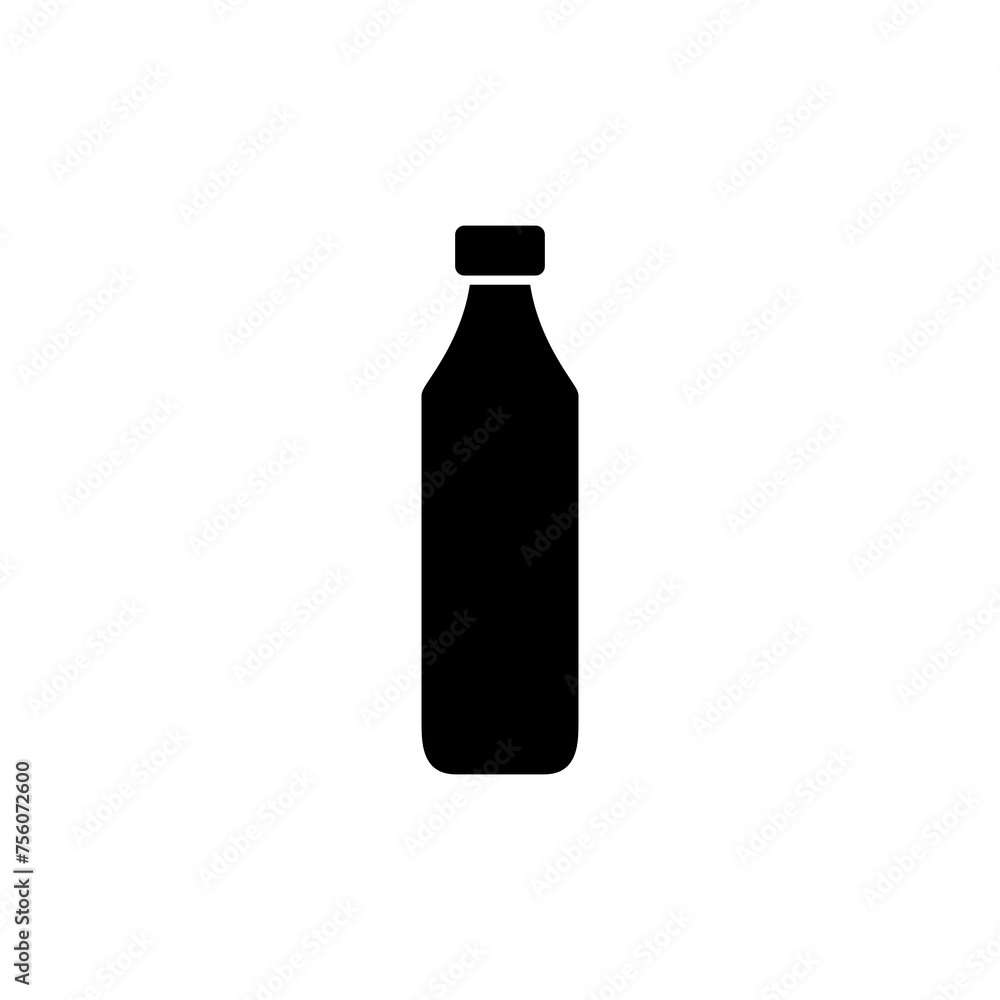 Bottle icon vector isolated on white background. Bottle vector icon Bottle icon vector isolated on white background. Bottle vector icon