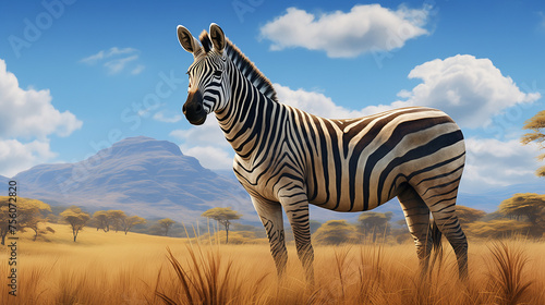 zebra in the wild © qaiser
